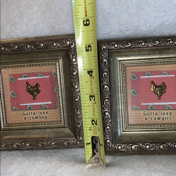 Set of Cowboy/Cowgirl Framed Art - Gold Charm Inc. - Picture 7 of 8